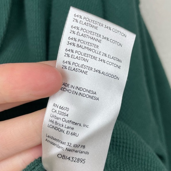 FREE PEOPLE Women's XL Thermal All Nighter Long Sleeve Top Waffle Knit Crop - Picture 13 of 16